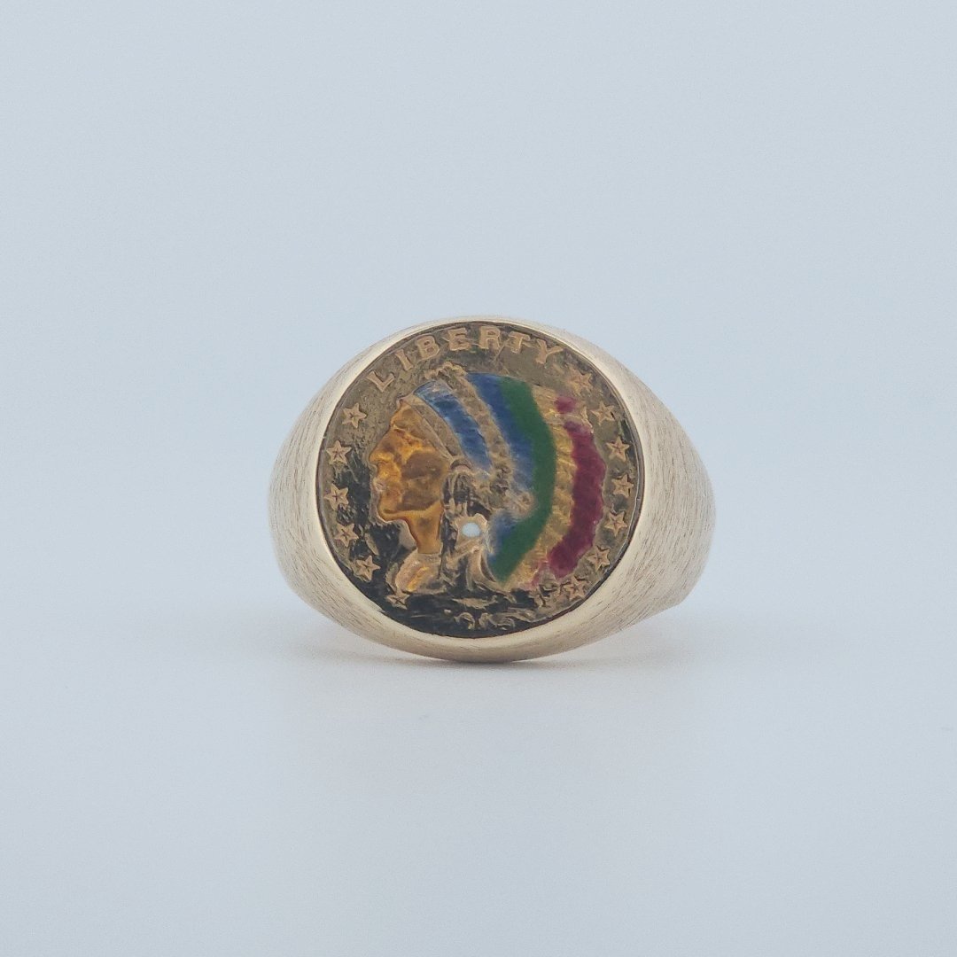 1915 $2.50 Liberty Coin Ring 17 Grams