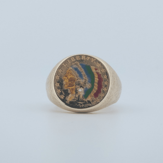 1915 $2.50 Liberty Coin Ring 17 Grams
