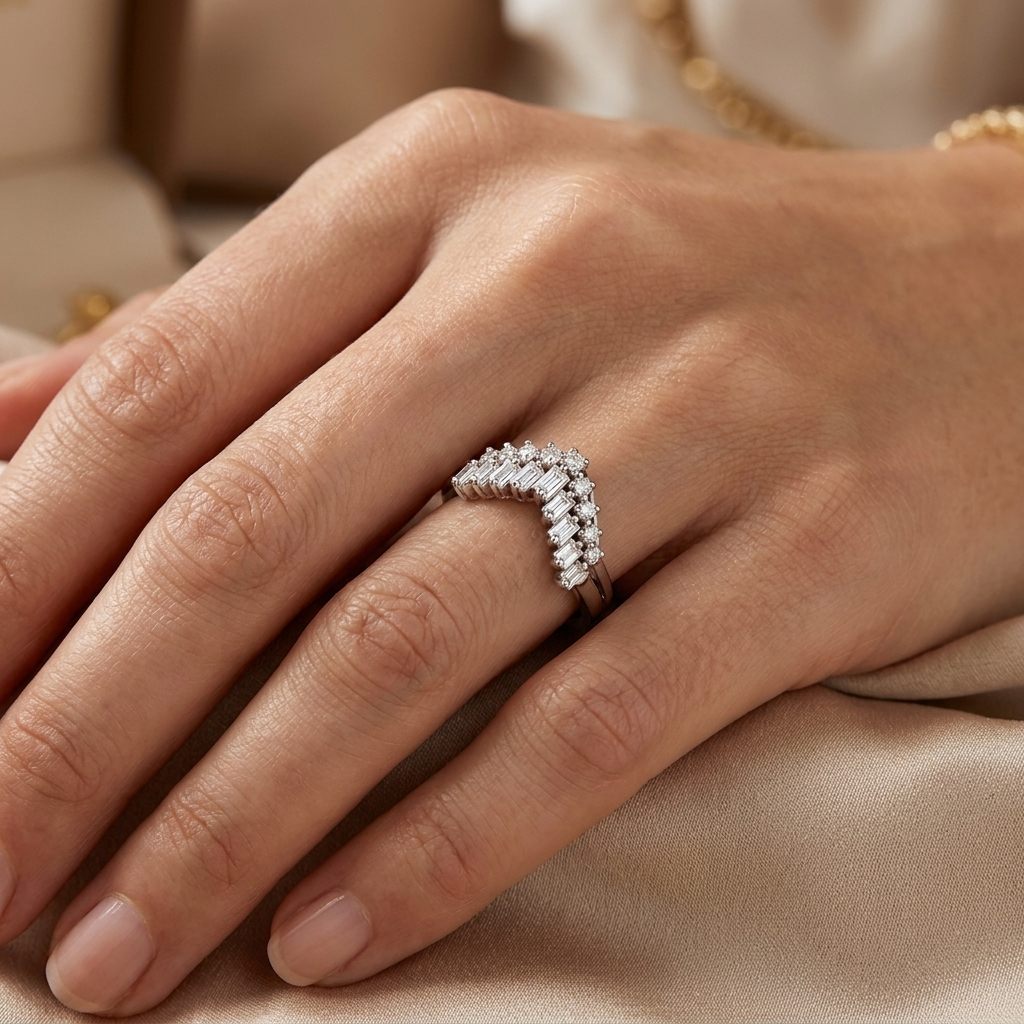 Natural Diamonds (0.51 CTW), Size 5.75, Platinum 900
