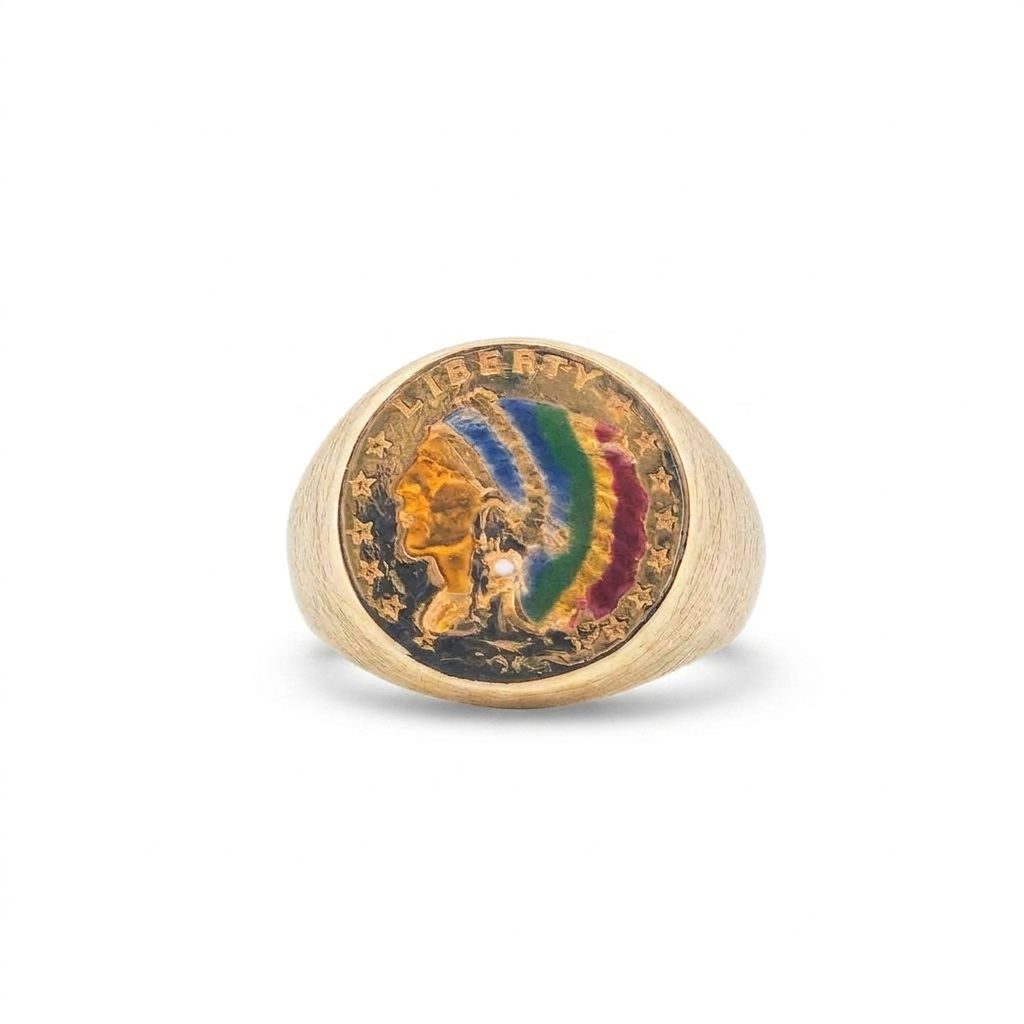 1915 $2.50 Liberty Coin Ring 17 Grams