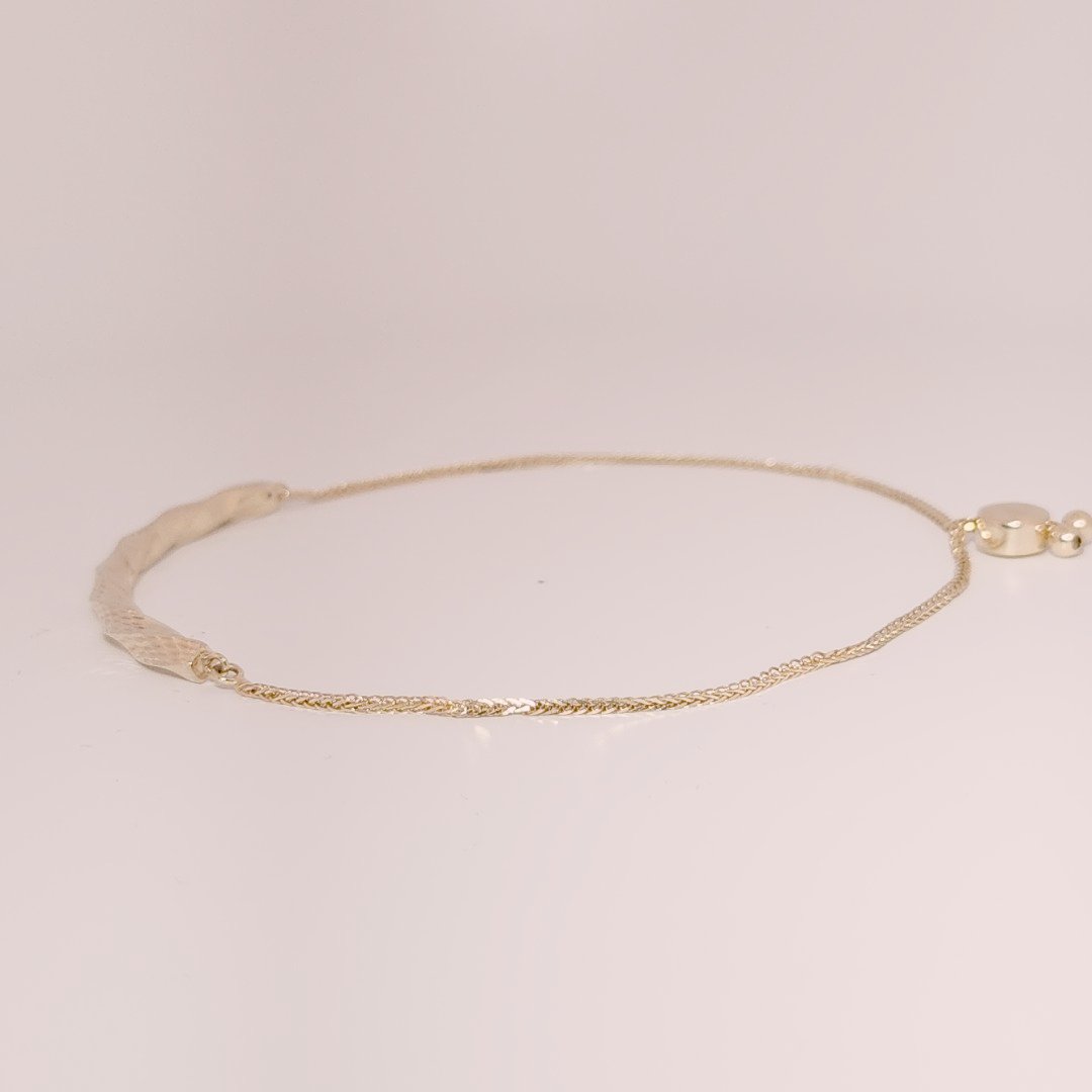 Unisex Fancy Italian Solid Bracelet, 14K Yellow Gold