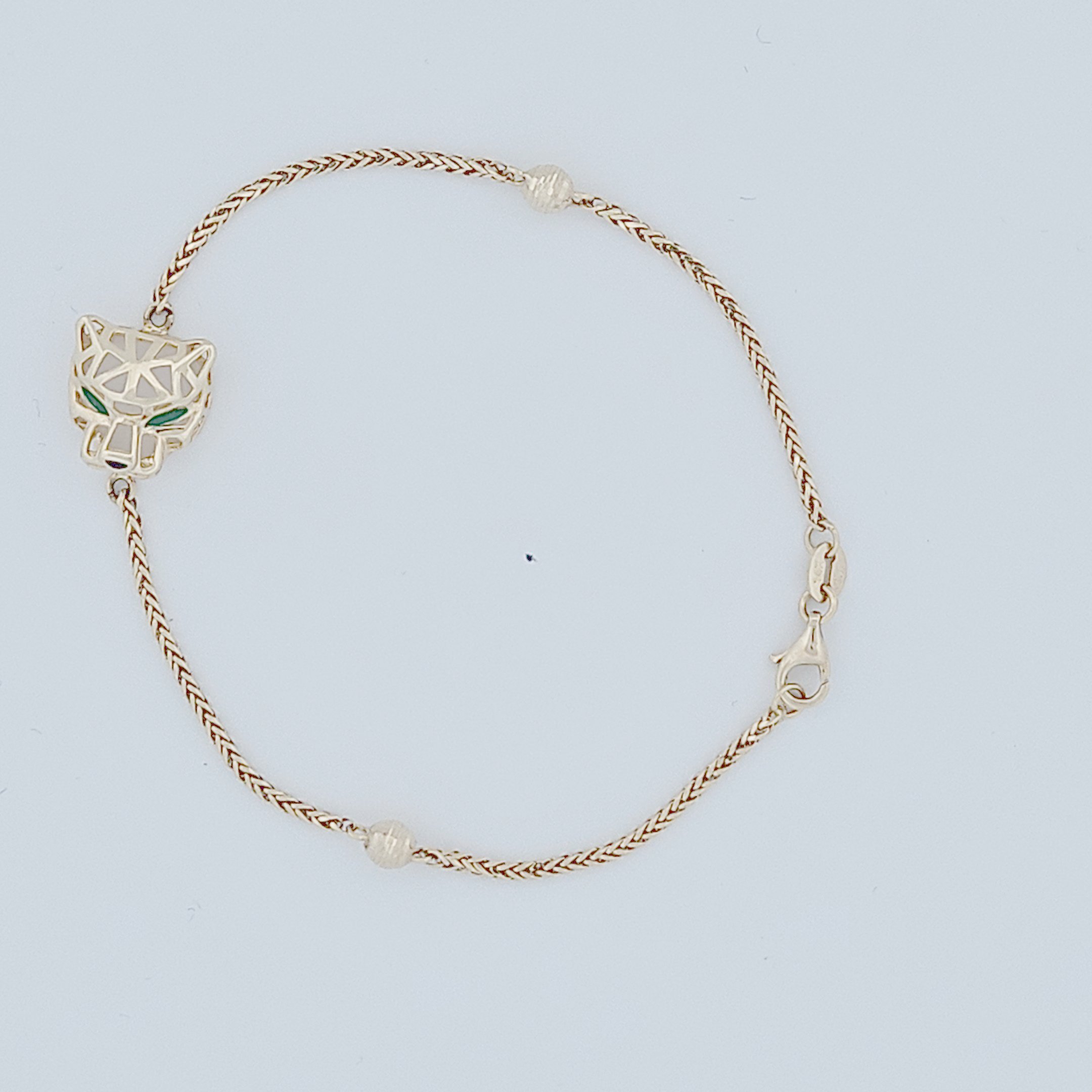 Unisex Fancy Italian Solid Bracelet, 14K Yellow Gold