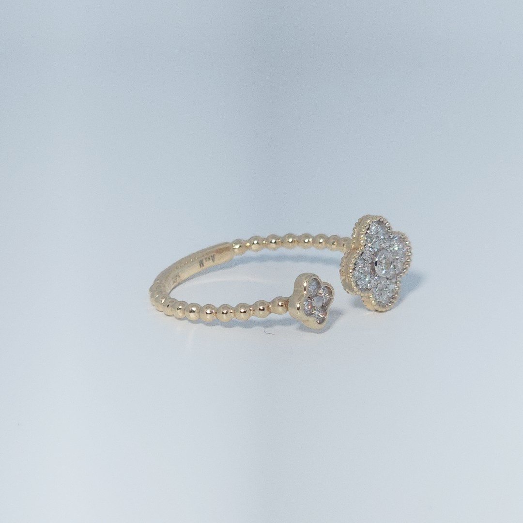 Clover Style, Fashion Ring, Natural Diamonds(1/5 CTW) GH/I1