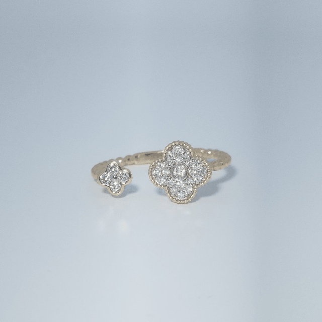 Clover Style, Fashion Ring, Natural Diamonds(1/5 CTW) GH/I1