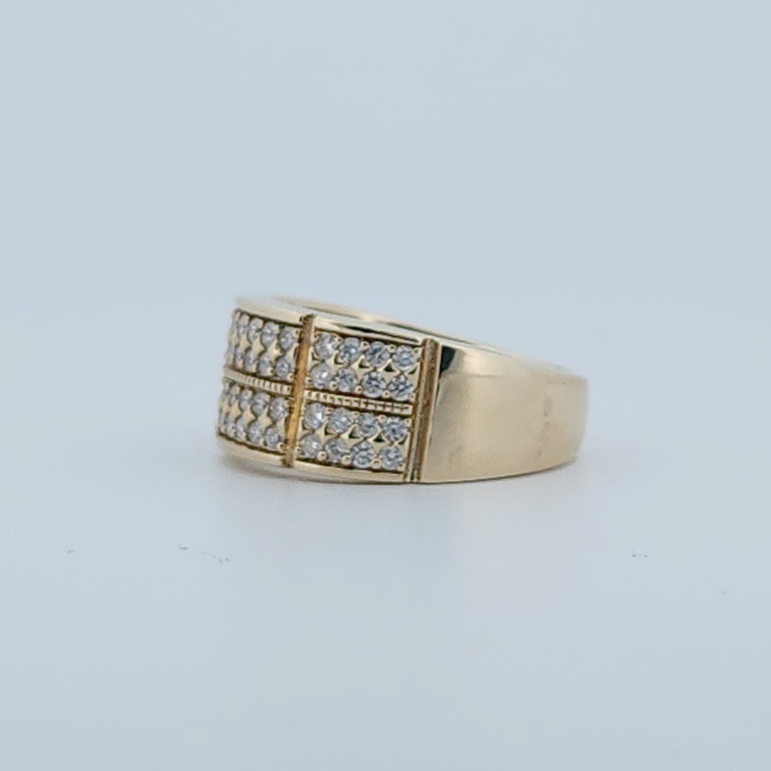 Gents Ring, Natural Diamonds (1.00CTW), 10K Yellow Gold