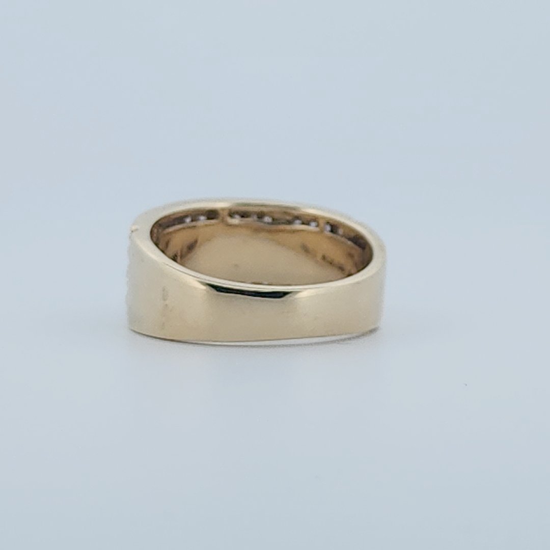 Gents Ring, Natural Diamonds (1.00CTW), 10K Yellow Gold