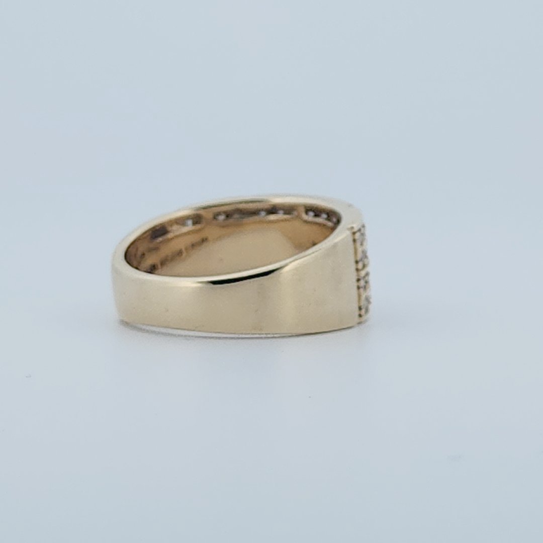 Gents Ring, Natural Diamonds (1.00CTW), 10K Yellow Gold
