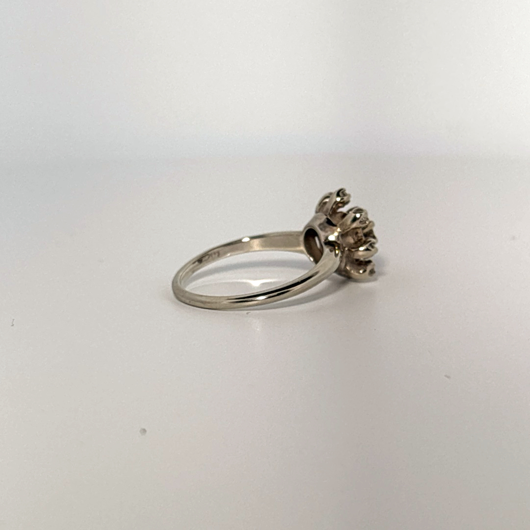 0.35CTW Natural Diamonds with Center 0.20CT,  14K White Gold