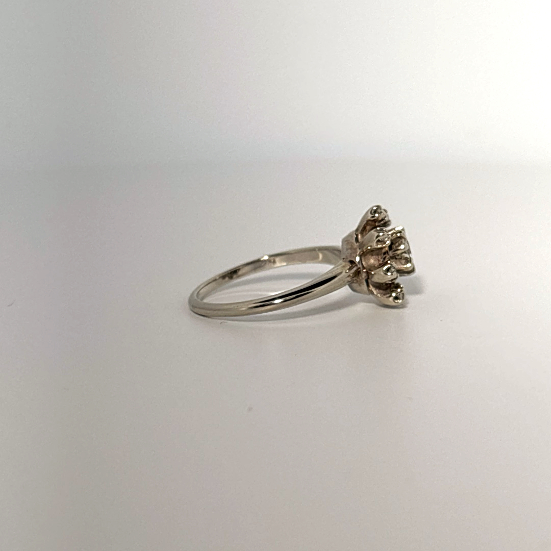 0.35CTW Natural Diamonds with Center 0.20CT,  14K White Gold